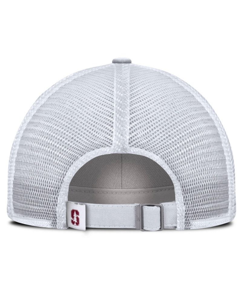 Men's White Stanford Cardinal Club Campus Trucker Adjustable Hat