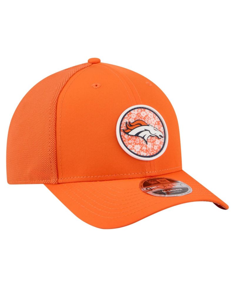 Men's Orange Denver Broncos Floral 9FORTY M-Crown Trucker Adjustable Hat