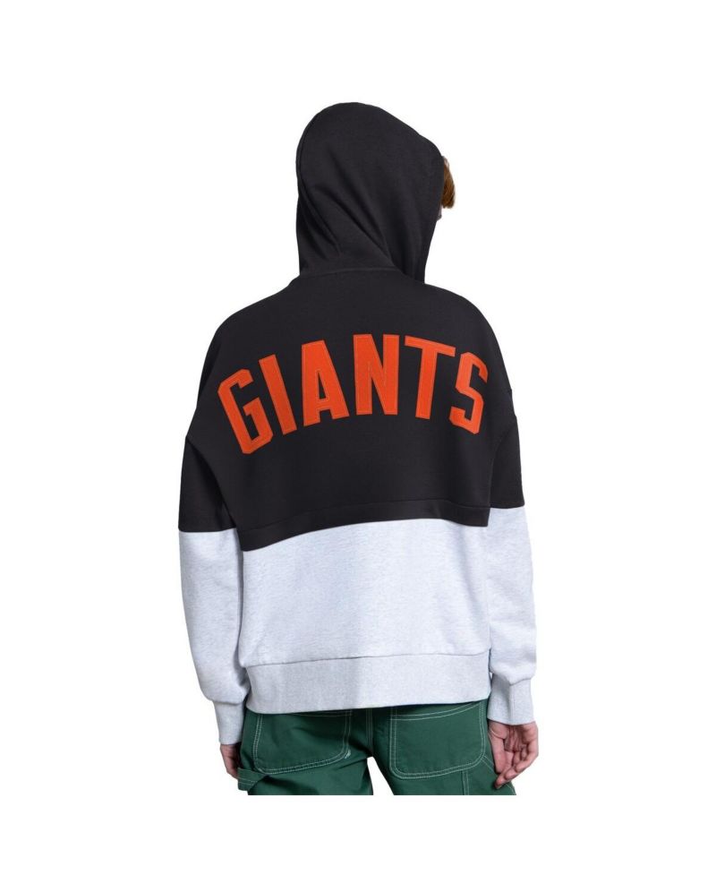 Women's Black/Heather Gray San Francisco Giants Wishbone Full-Zip Hoodie