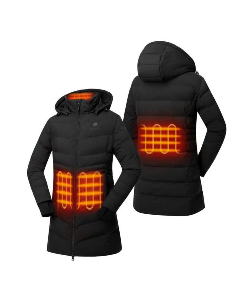Women's Heated Puffer Hooded Jacket