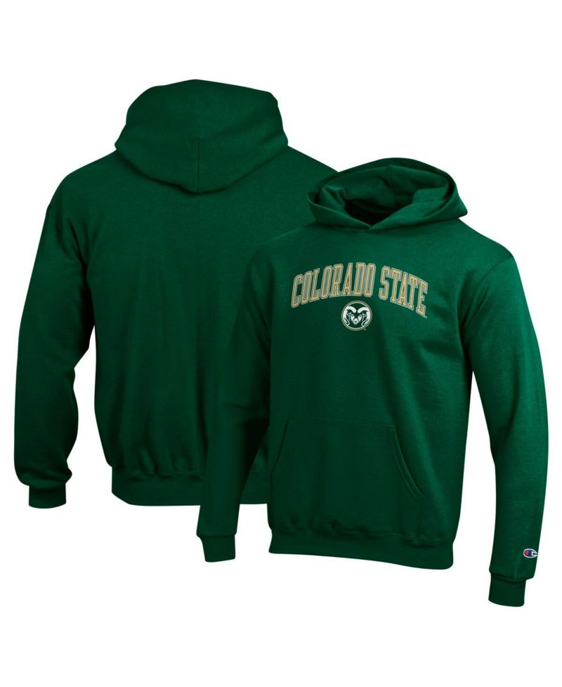 Big Boys and Girls Green Colorado State Rams Campus Pullover Hoodie