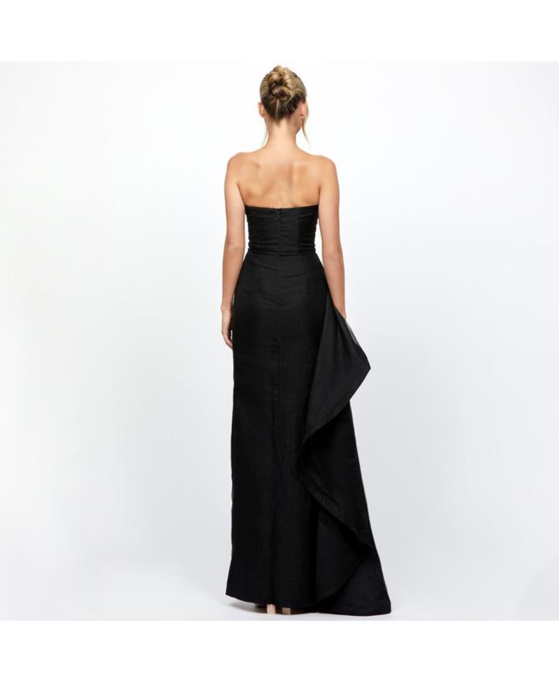 Women's Rain Strapless Cut Out Gown