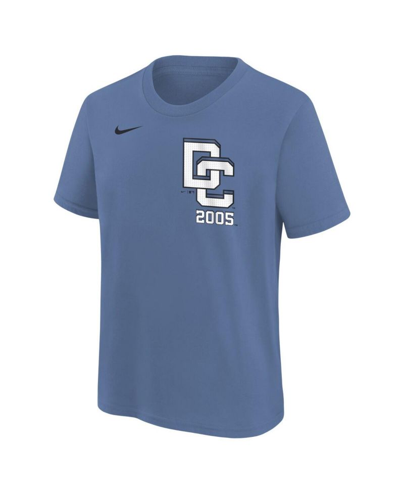 Big Boys and Girls Blue Washington Nationals 2025 City Connect Wordmark T-Shirt