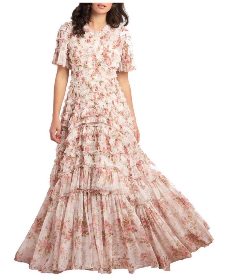 Women's Summer's Valentine Ruffle Gown