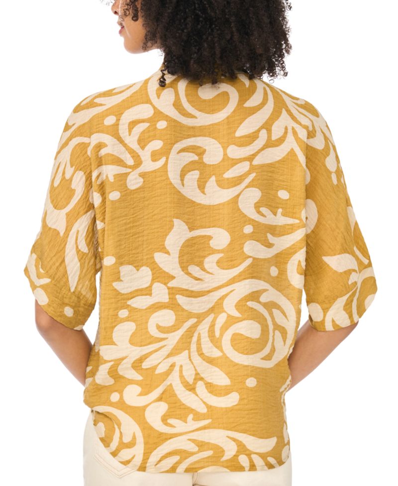 Women's Collared Short-Sleeve Top
