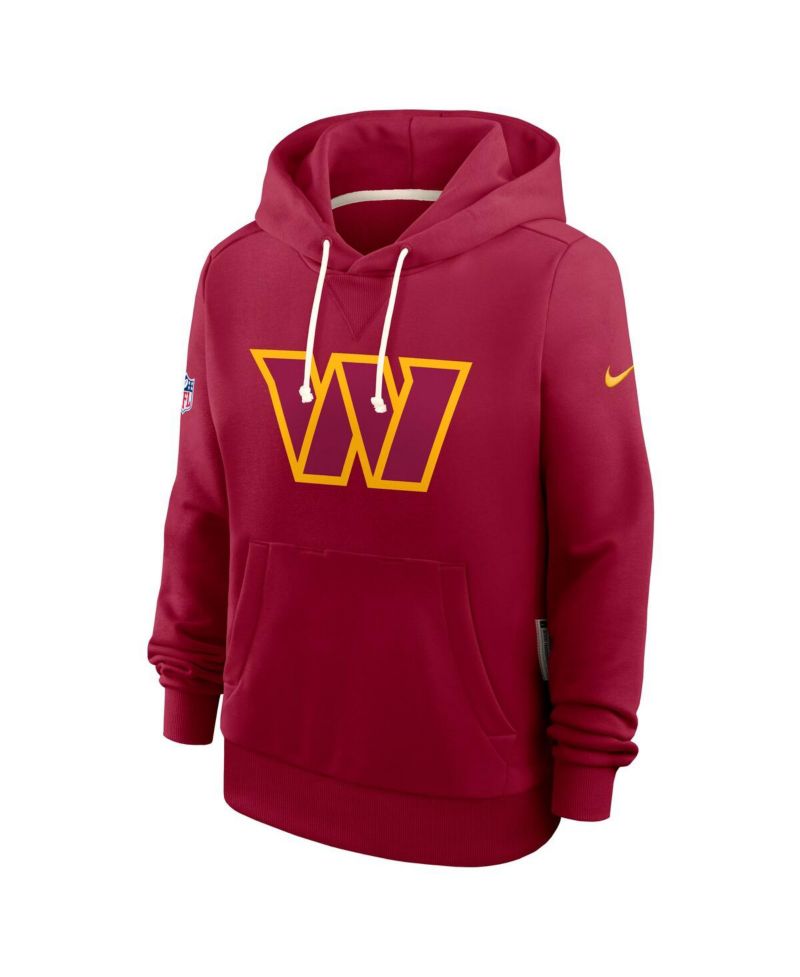 Women's Burgundy Washington Commanders Sideline Standard Issue Initial Home Dri-FIT Hoodie