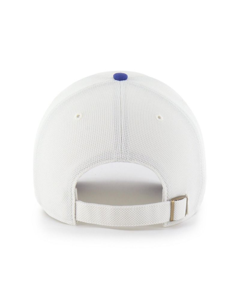 Men's '47 White/Royal Buffalo Bills Pique Patch Clean Up Adjustable Hat