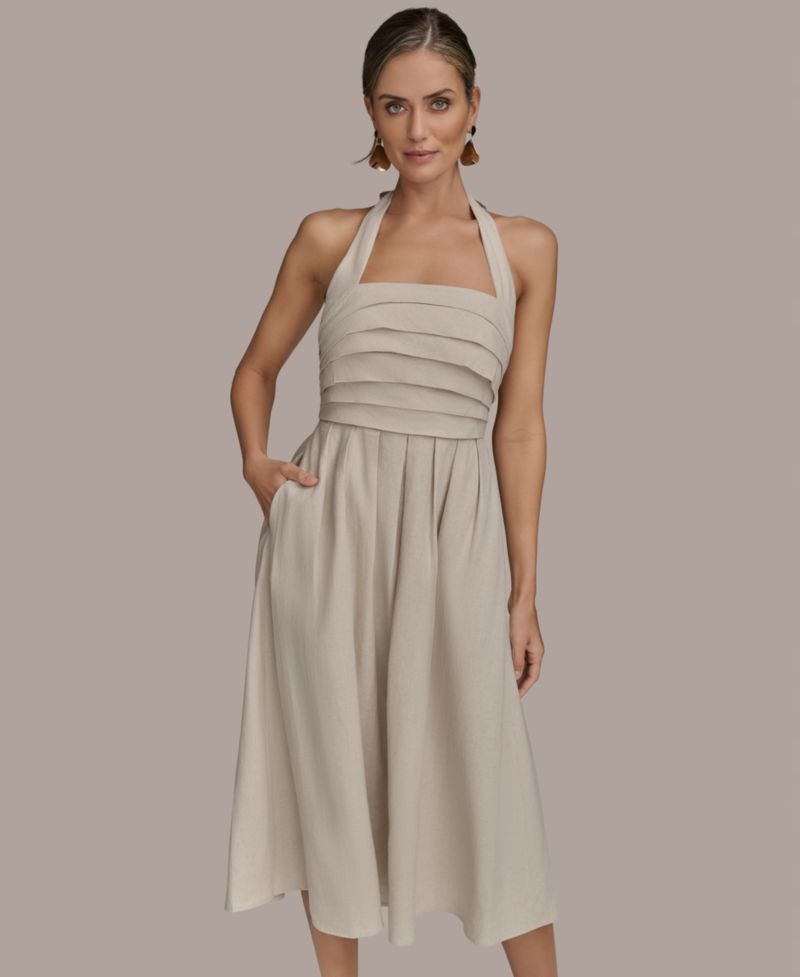 Women's Tie-Back Midi Dress