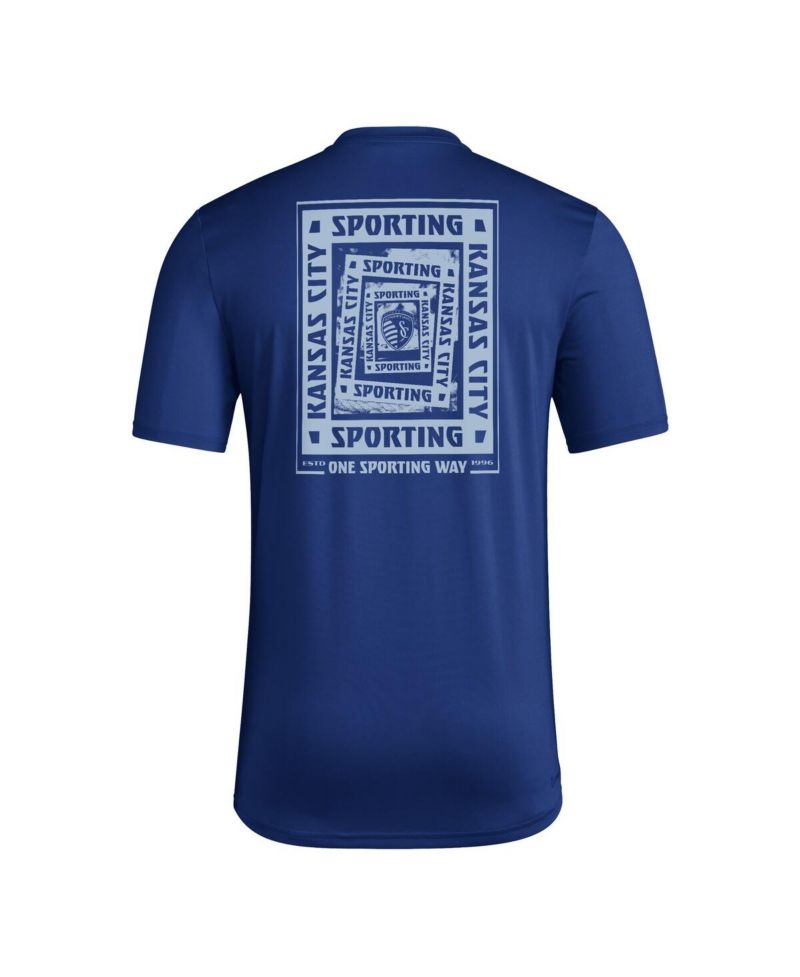 Men's Navy Sporting Kansas City Local Wrap T-Shirt