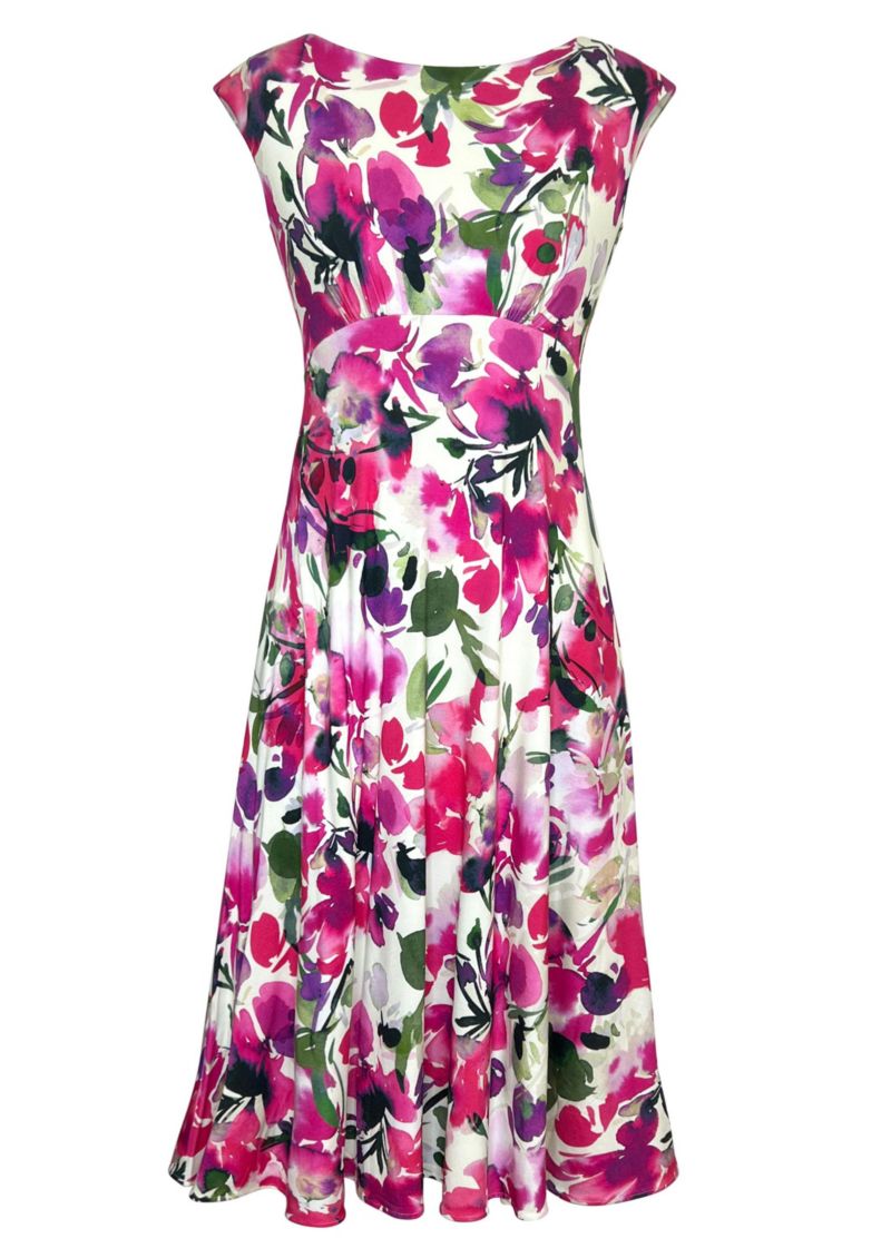 Women's Luna Boat Neck Sleeveless Midi Dress