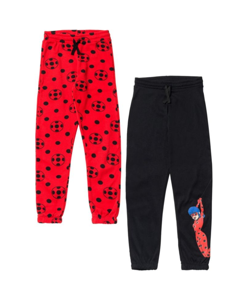 Little Girls Ladybug Fleece 2 Pack Leggings