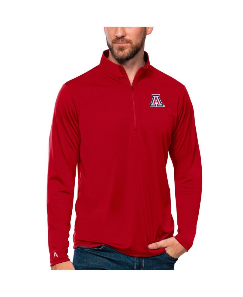 Men's Red Arizona Wildcats Tribute Quarter-Zip Top