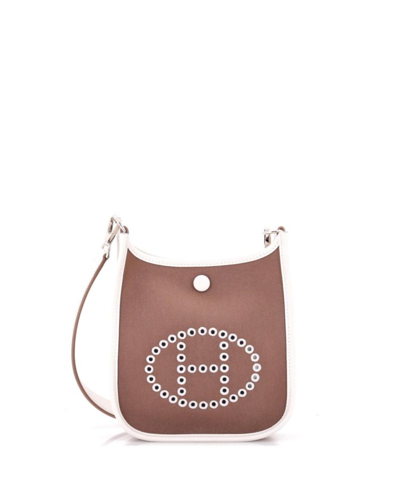 Neo Evelyne Mini Canvas and Leather Crossbody Bag