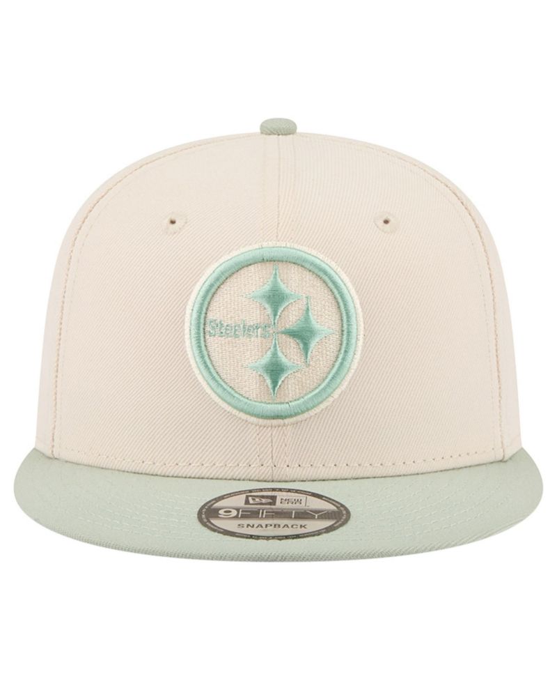 Men's Cream/Light Green Pittsburgh Steelers Color Pack Two-Tone 9FIFTY Snapback Hat