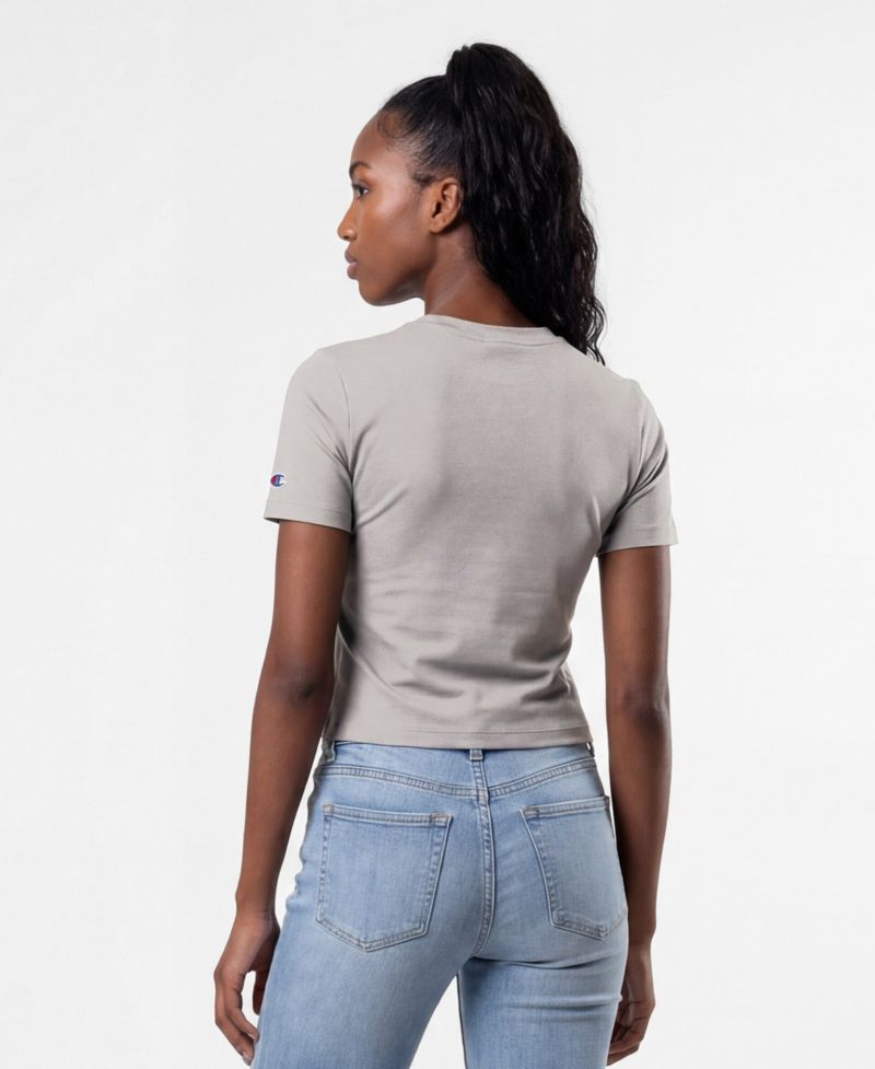 Women's Chicago Cubs Fitted Cropped T-Shirt