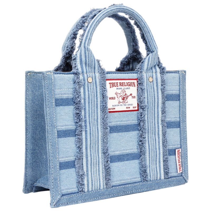 Multi-Stripe Modern Tote with Removable Crossbody Strap