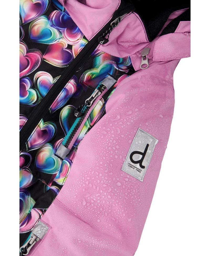 Little and Big Girl ( 6 to 14 )One Piece Play Snowsuit Heart Print