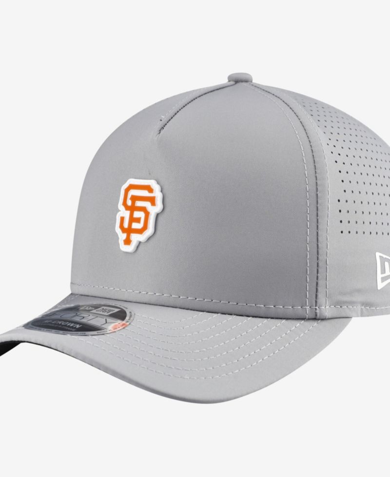 Men's Gray San Francisco Giants Micro Logo 9FORTY M-Crown A-Frame Adjustable Hat