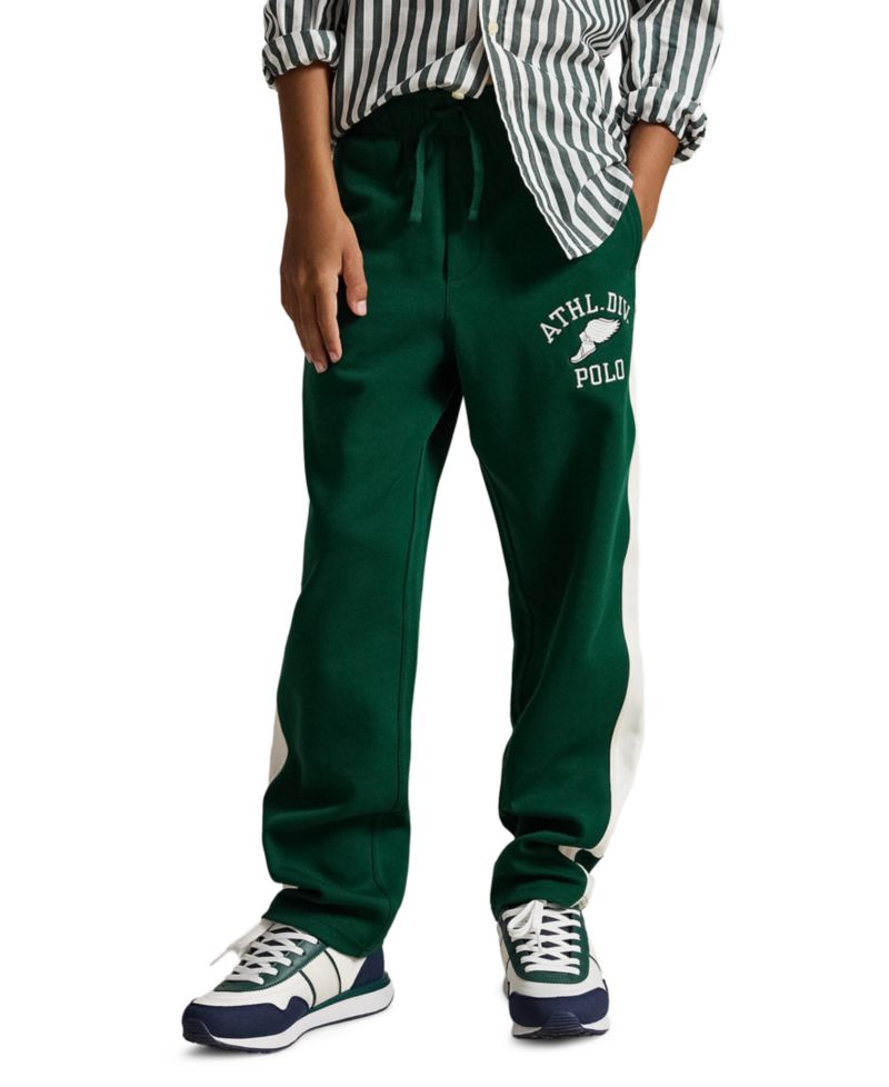 Boys' 8-20 Logo Double-Knit Track Pants
