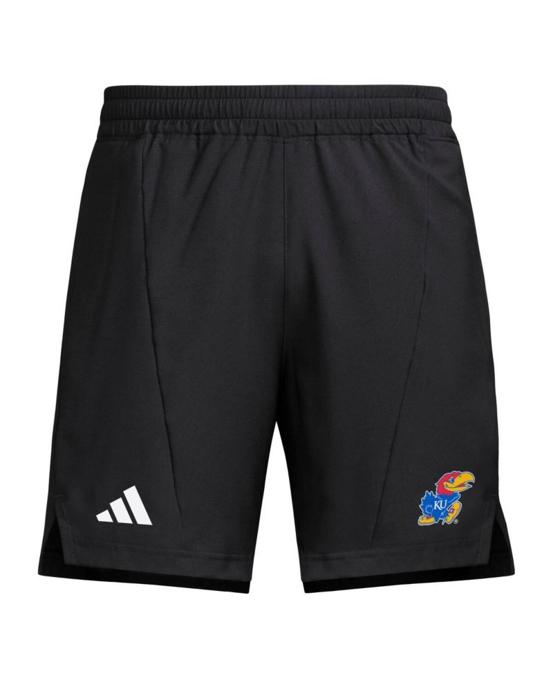 Men's Black Kansas Jayhawks Program Woven Training Shorts