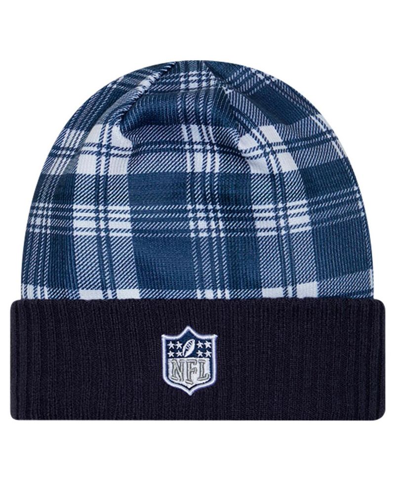 Men's Navy Dallas Cowboys Sideline Statement Cuffed Knit Hat