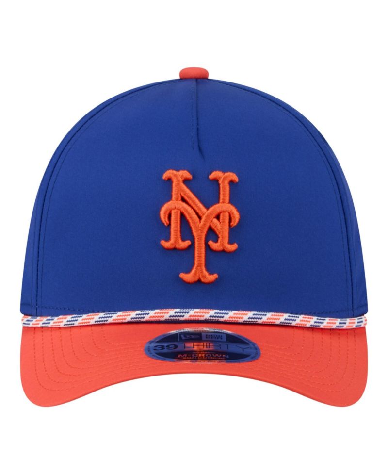 Men's Royal/Orange New York Mets Rope M-Crown A-Frame 39THIRTY Flex Hat
