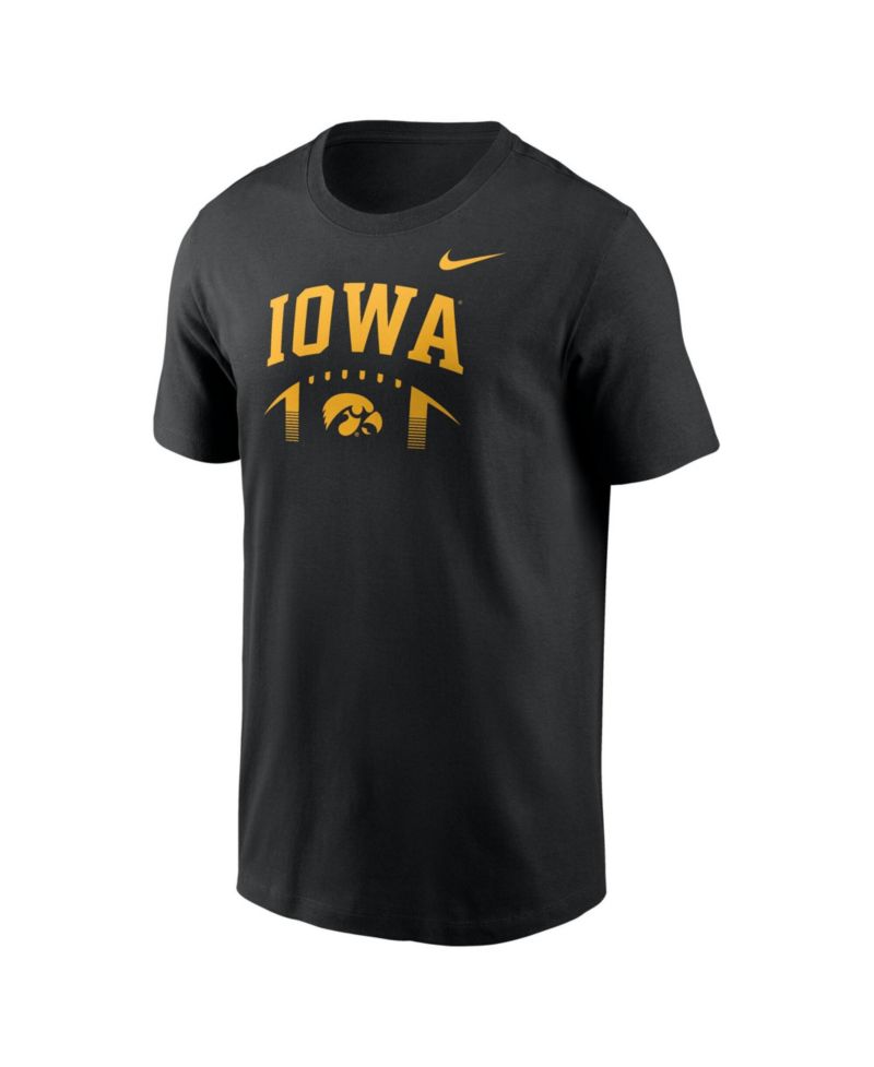 Men's Black Iowa Hawkeyes Primetime Football Icon T-Shirt