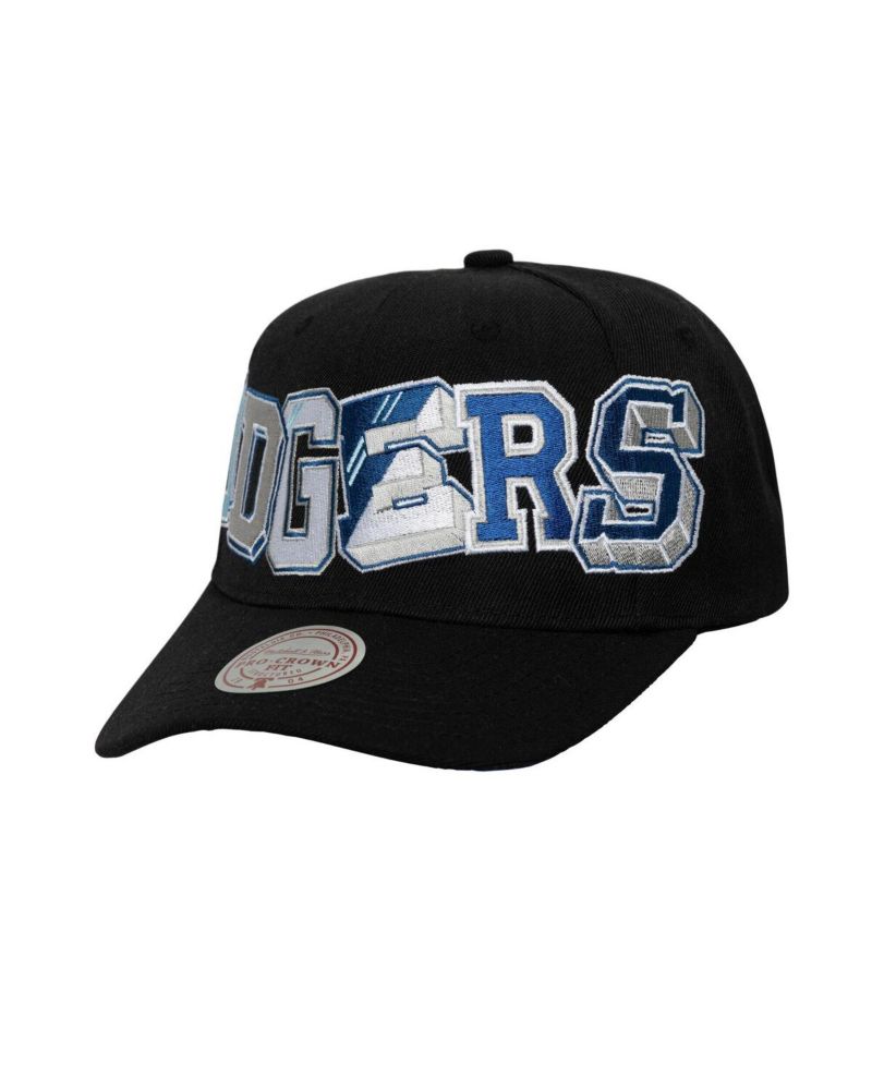 Men's Black Los Angeles Dodgers Hyper Type Pro Crown Snapback Hat