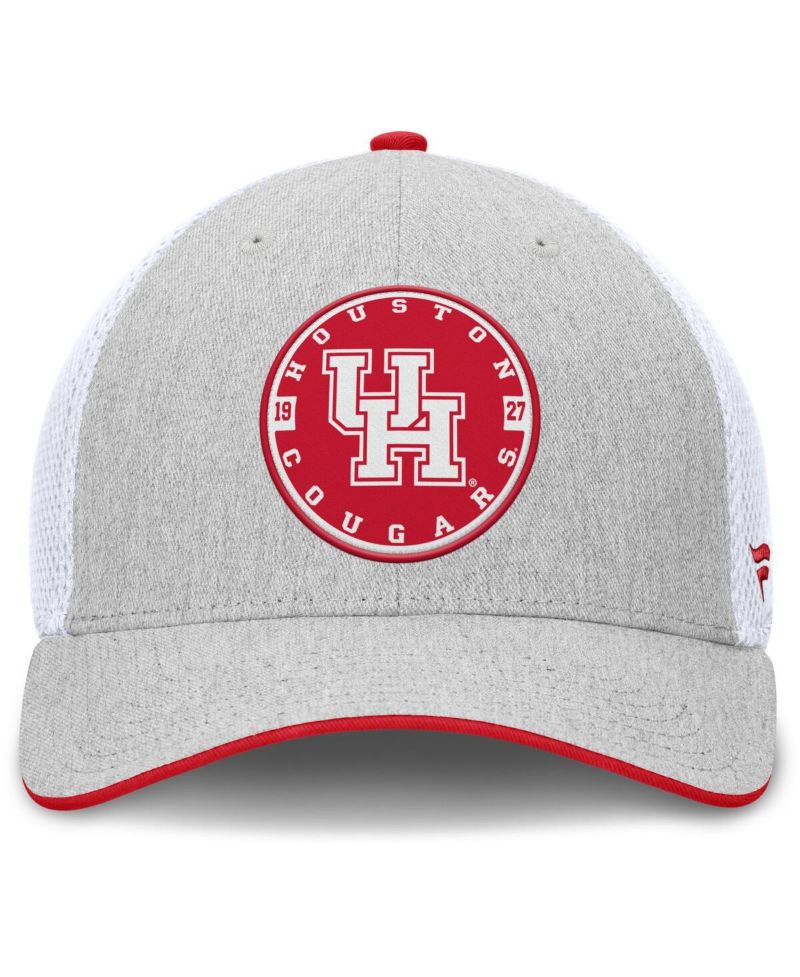 Men's Heather Gray Houston Cougars Trigger Flex Hat