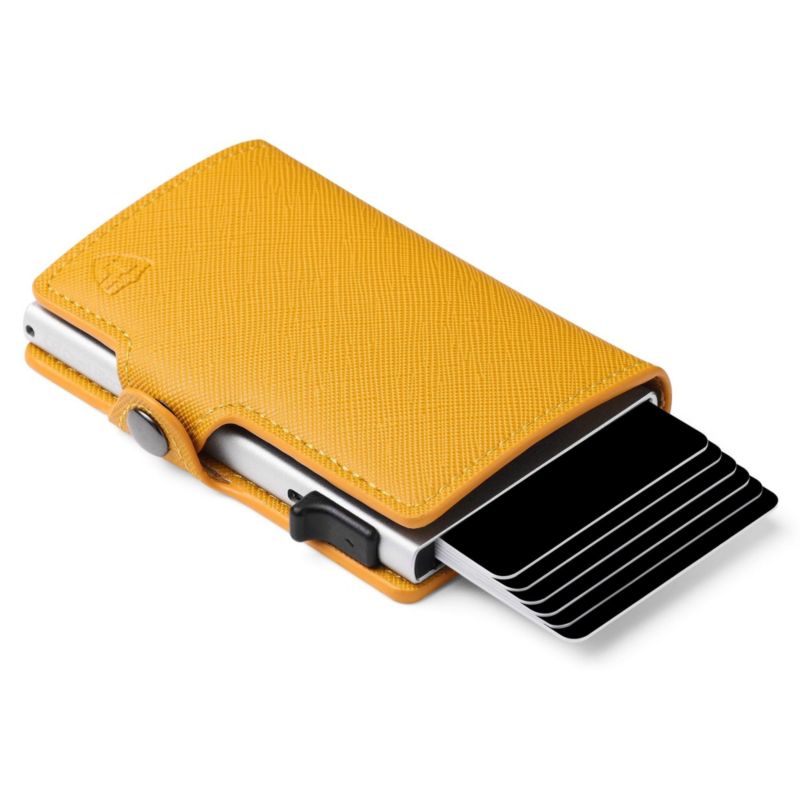 RFID Pop Up Wallet for Women - Slim Minimalist Credit Card Holder (4-6 Card Capacity) - Aluminum Metal Case