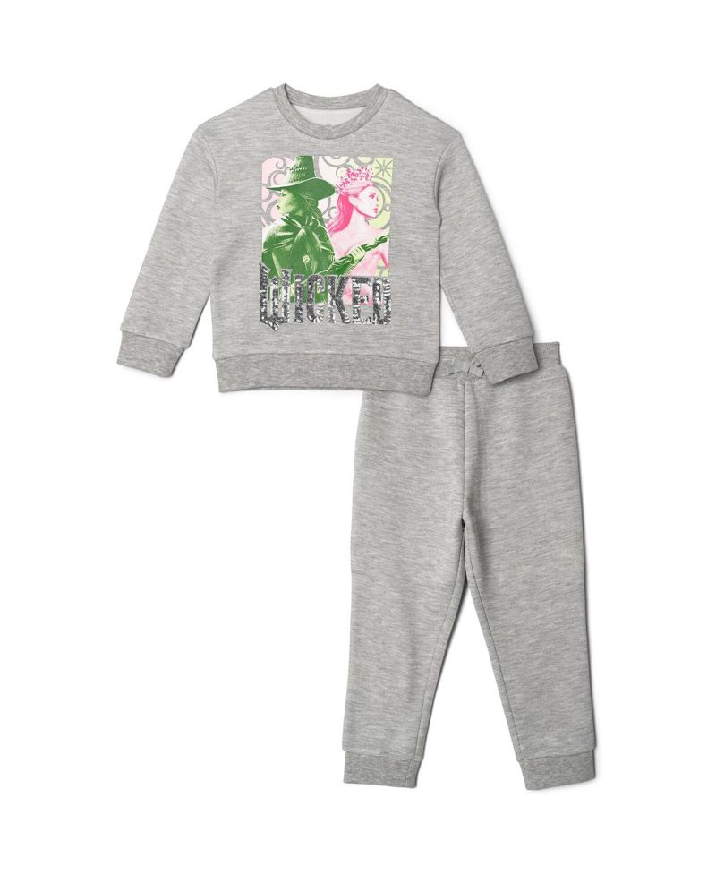 Girl's (5-12) Loungewear Two-Piece Sweatshirt and Pants Set