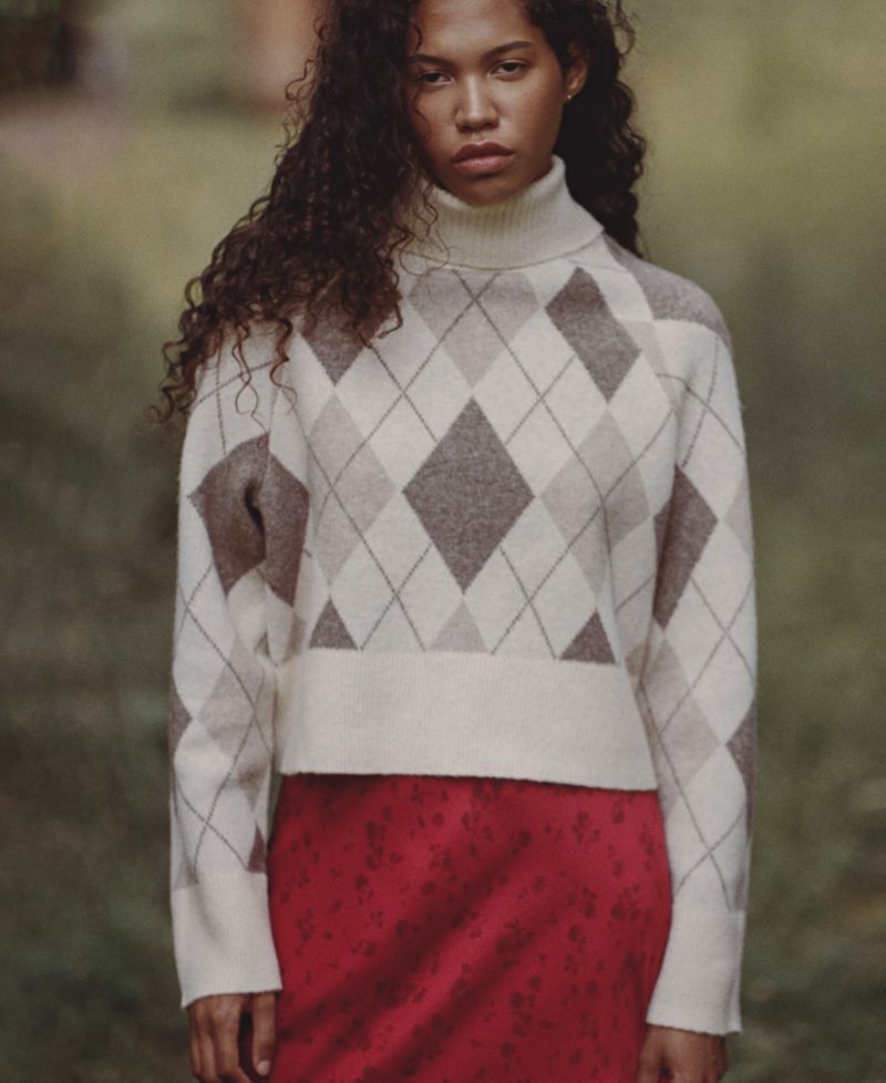 Women's Oversized Turtleneck Top
