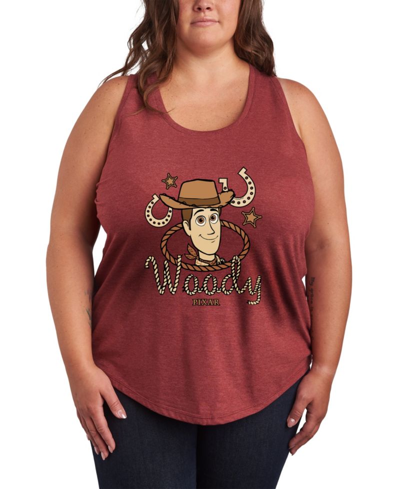 Plus Size Toy Story 5 Cowboy Woody Racerback Sleeveless Tank Top