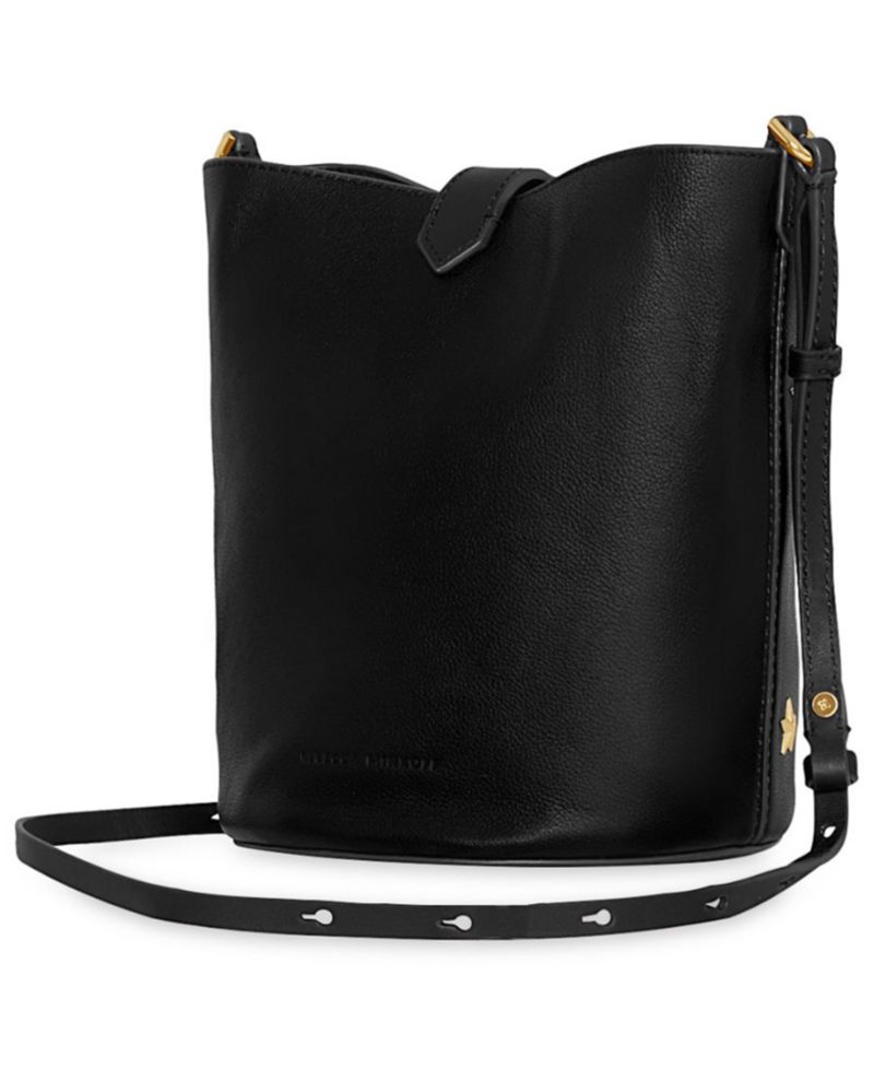 Megan Leather with Small Stars Bucket Handbag