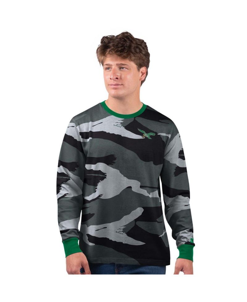 Men's Gray Philadelphia Eagles Thursday Night Gridiron Logo Long Sleeve T-Shirt