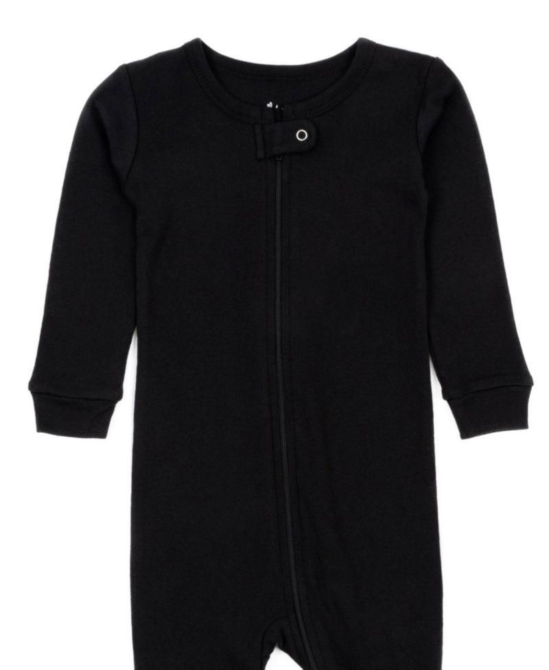 Toddler Matching Family One Piece Footed Cotton Long Sleeve Solid Color Pajamas 2T-5T