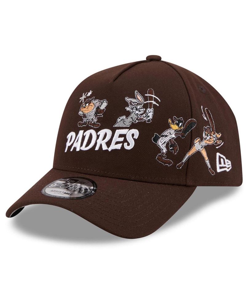 Men's Brown San Diego Padres Looney Tunes A-Frame 9FORTY Adjustable Hat