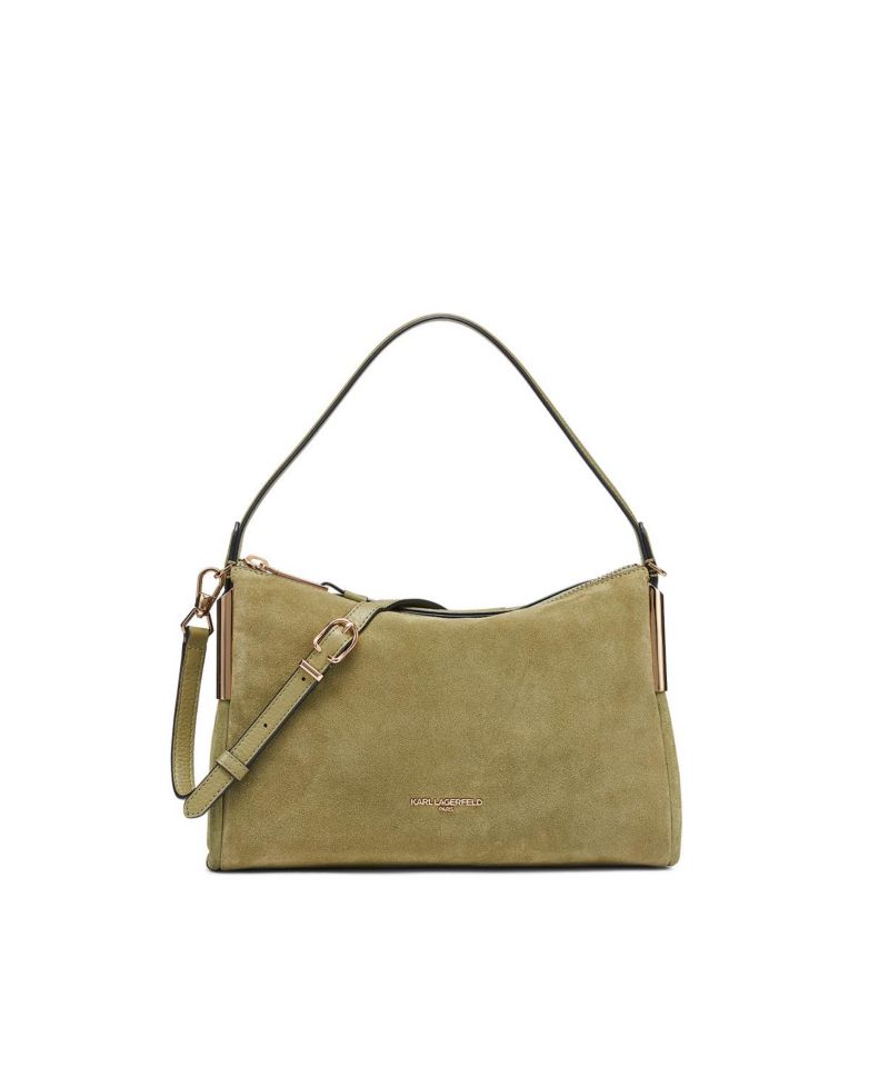 Valerie Large Suede Crossbody Handbag
