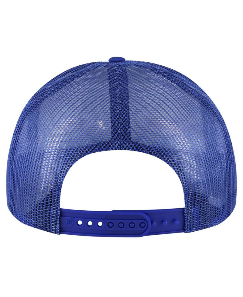 Men's White/Royal Brooklyn Dodgers Cooperstown Collection Pack Express Trucker Adjustable Hat