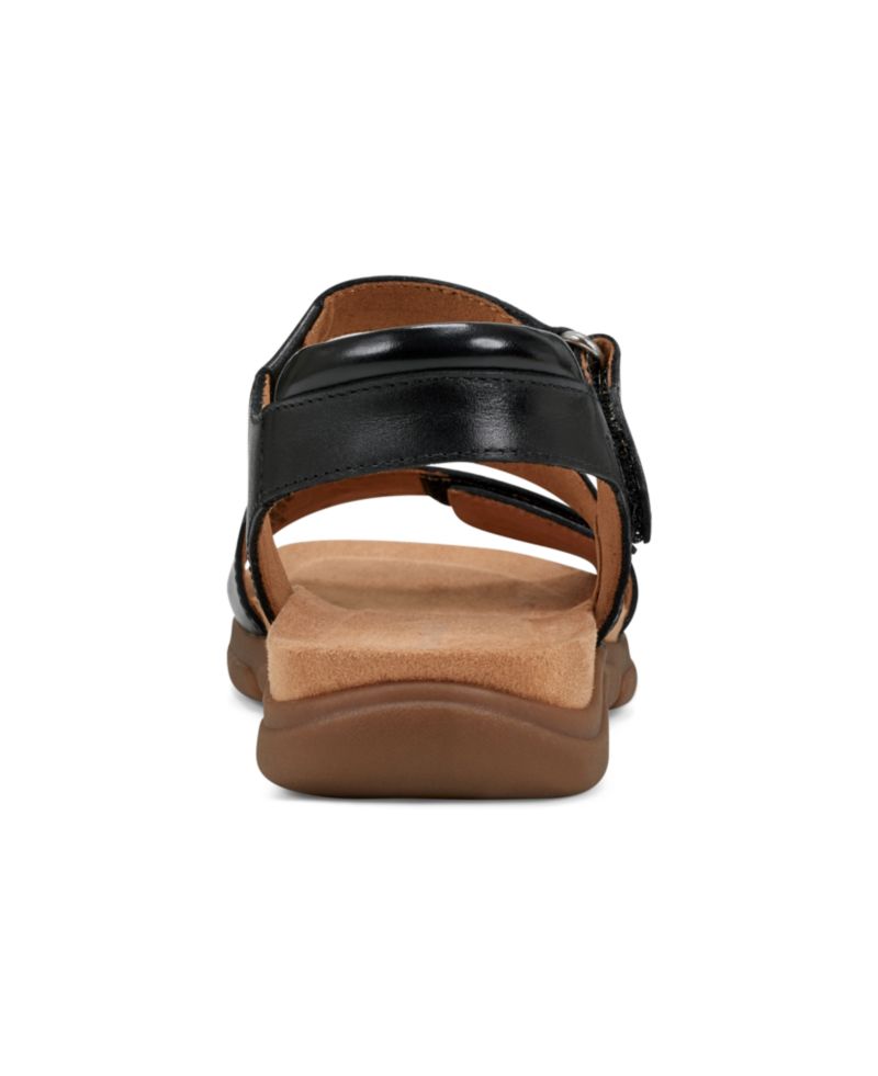 Mavey Strappy Leather Open Toe Flat Sandals