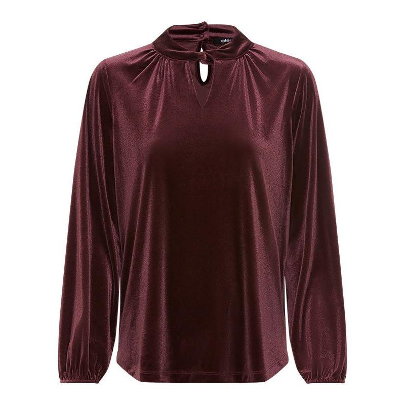 Women's Velvet Peekaboo Top