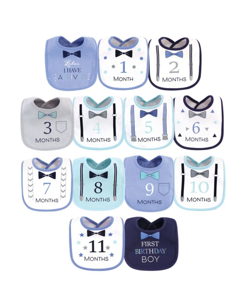 Boys Holiday-Themed 13-Piece Interlock Bib Collection