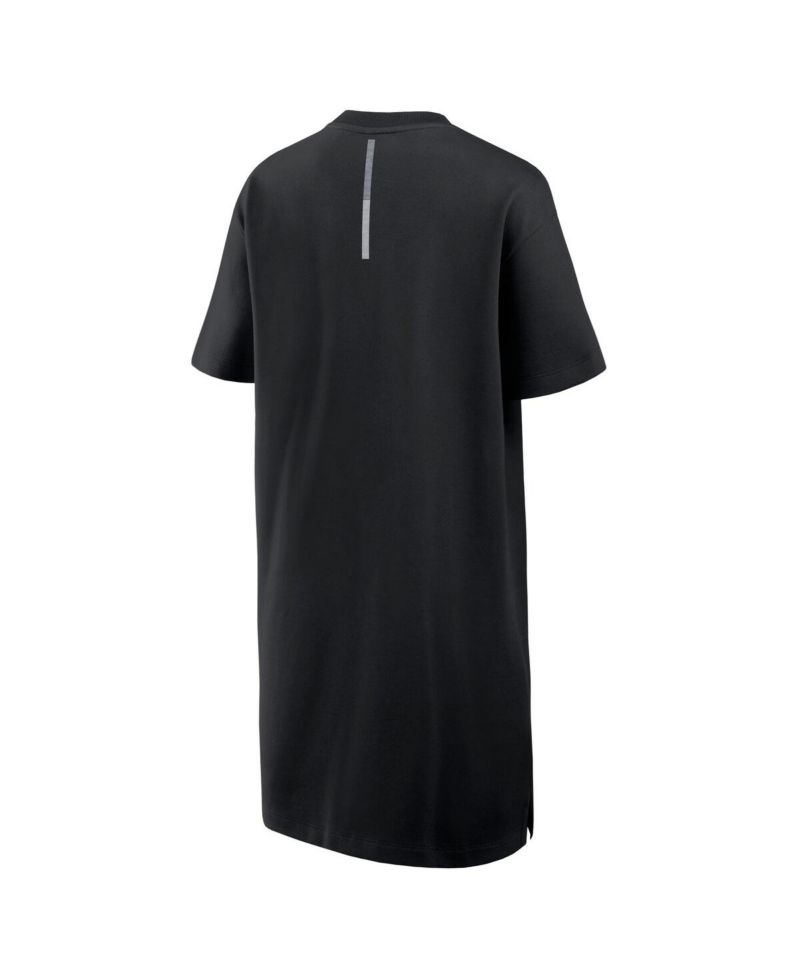 Women's Black Chicago Cubs Elements Cotton Dress