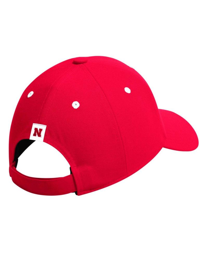 Men's Scarlet Nebraska Huskers Seasonal Half Font Adjustable Hat