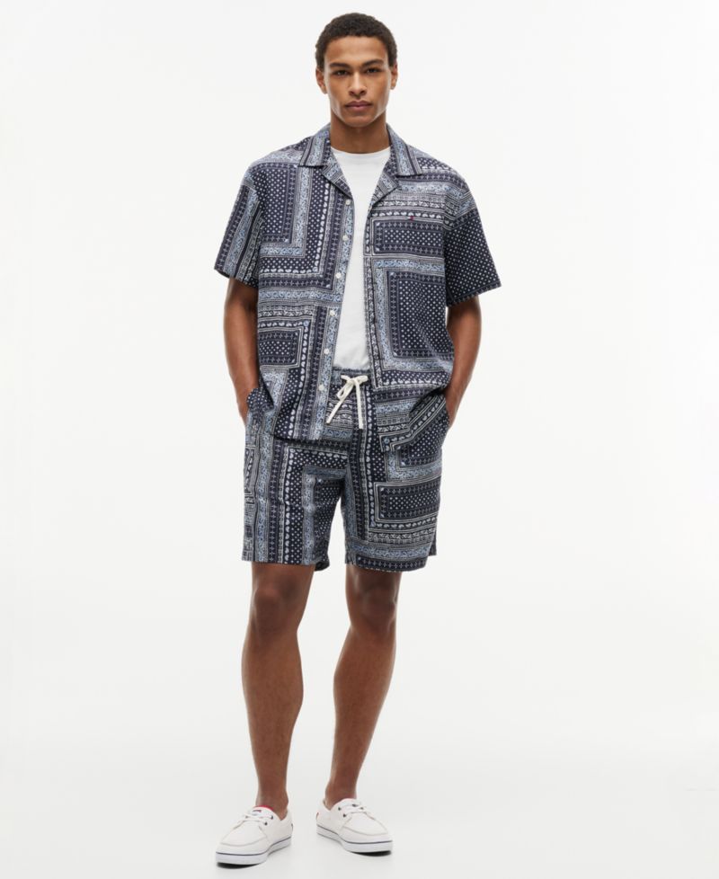 Men's Regular-Fit Bandana Print Shirt