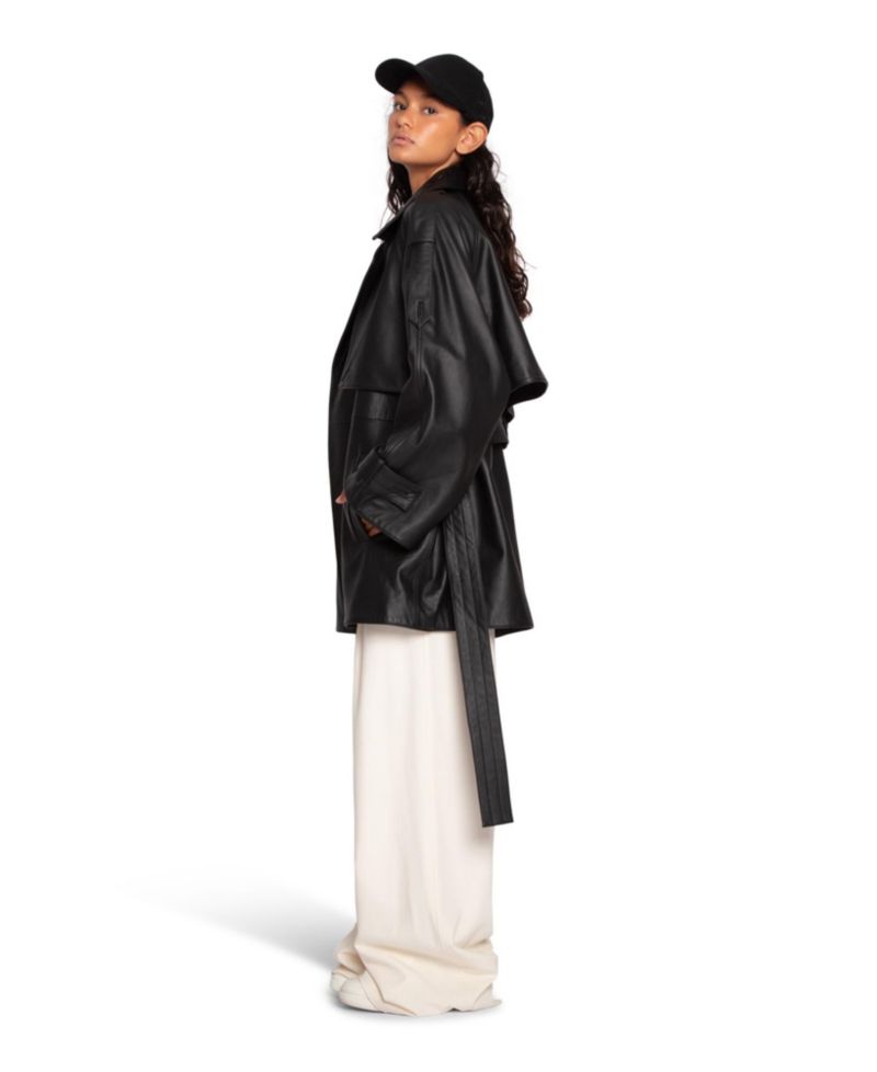 Women's Forevermore Leather Trench Coat