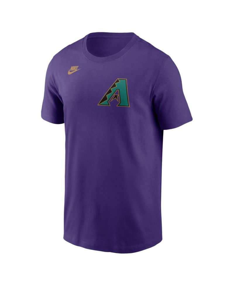 Men's Randy Johnson Purple Arizona Diamondbacks Cooperstown Collection Name & Number T-Shirt