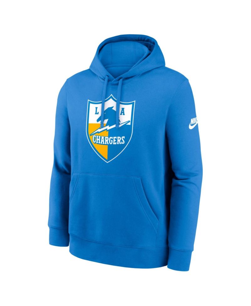 Men's Powder Blue Los Angeles Chargers Club Fleece Pullover Hoodie