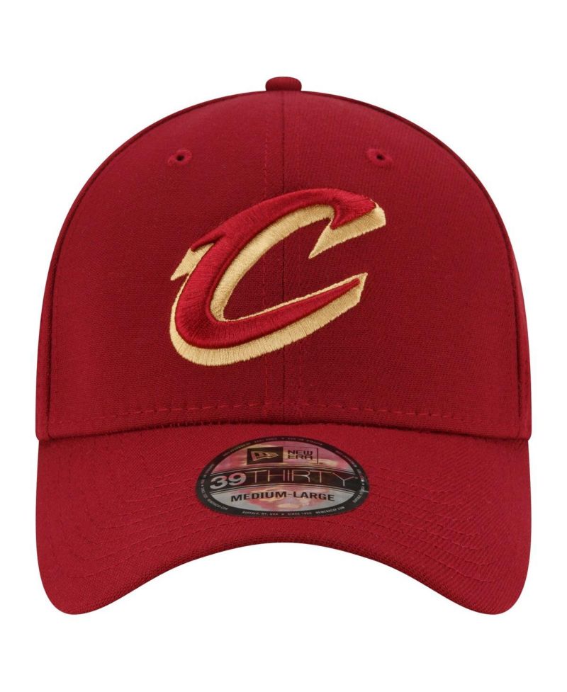 Men's Wine Cleveland Cavaliers Logo 39THIRTY Flex Hat