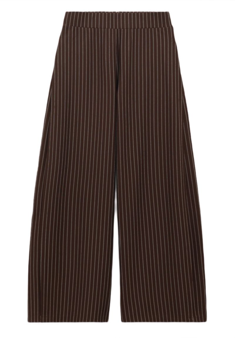 Women's Revyn Pinstripe Wide-Leg Pull-On Trousers